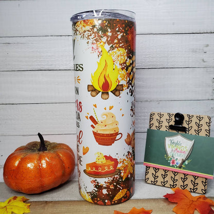 Fall Tumbler, 20oz Sublimated Steel Tumbler