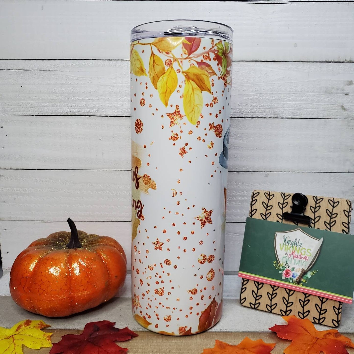 Pumpkin Spice, 20oz Sublimated Steel Tumbler