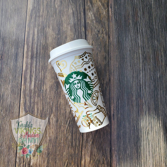 Winter Weather Hot Cup, 16oz Starbucks Hot Cup