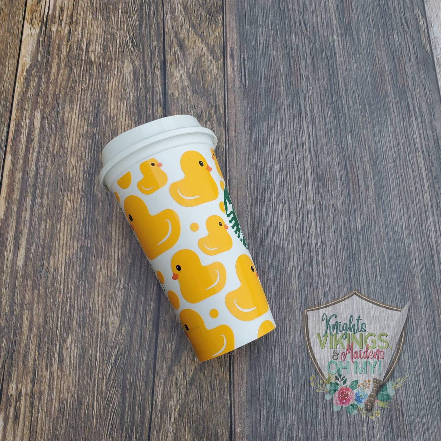 Yellow Duck Hot Cup, 16oz Starbucks Hot Cup