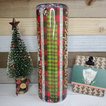 Dead Inside Christmas, 20oz Sublimated Steel Tumbler