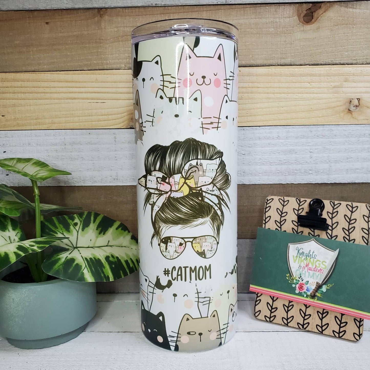 Cat Mama, 20oz Sublimated Steel Tumbler