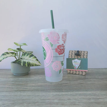 Mom Fuel Cup, Starbucks Cold Cup with Straw