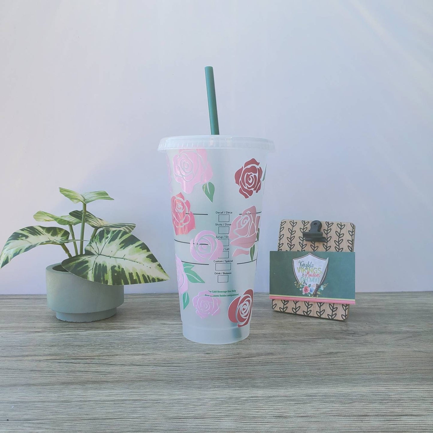 Mom Fuel Cup, Starbucks Cold Cup with Straw