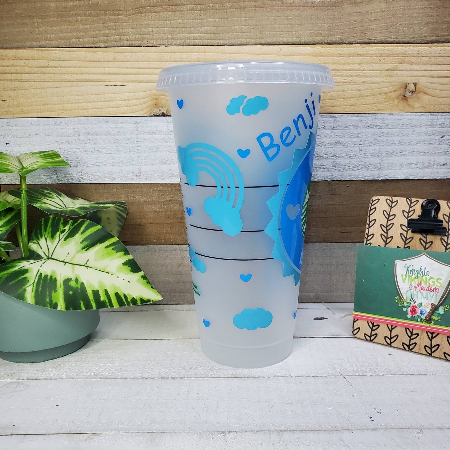 Baby Boy Cup, Starbucks Cold Cup with Straw