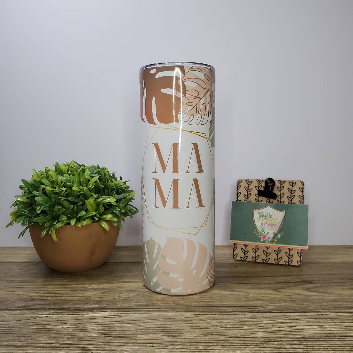 Mama, Mom Monstera, 20oz  Sublimated Steel Tumbler