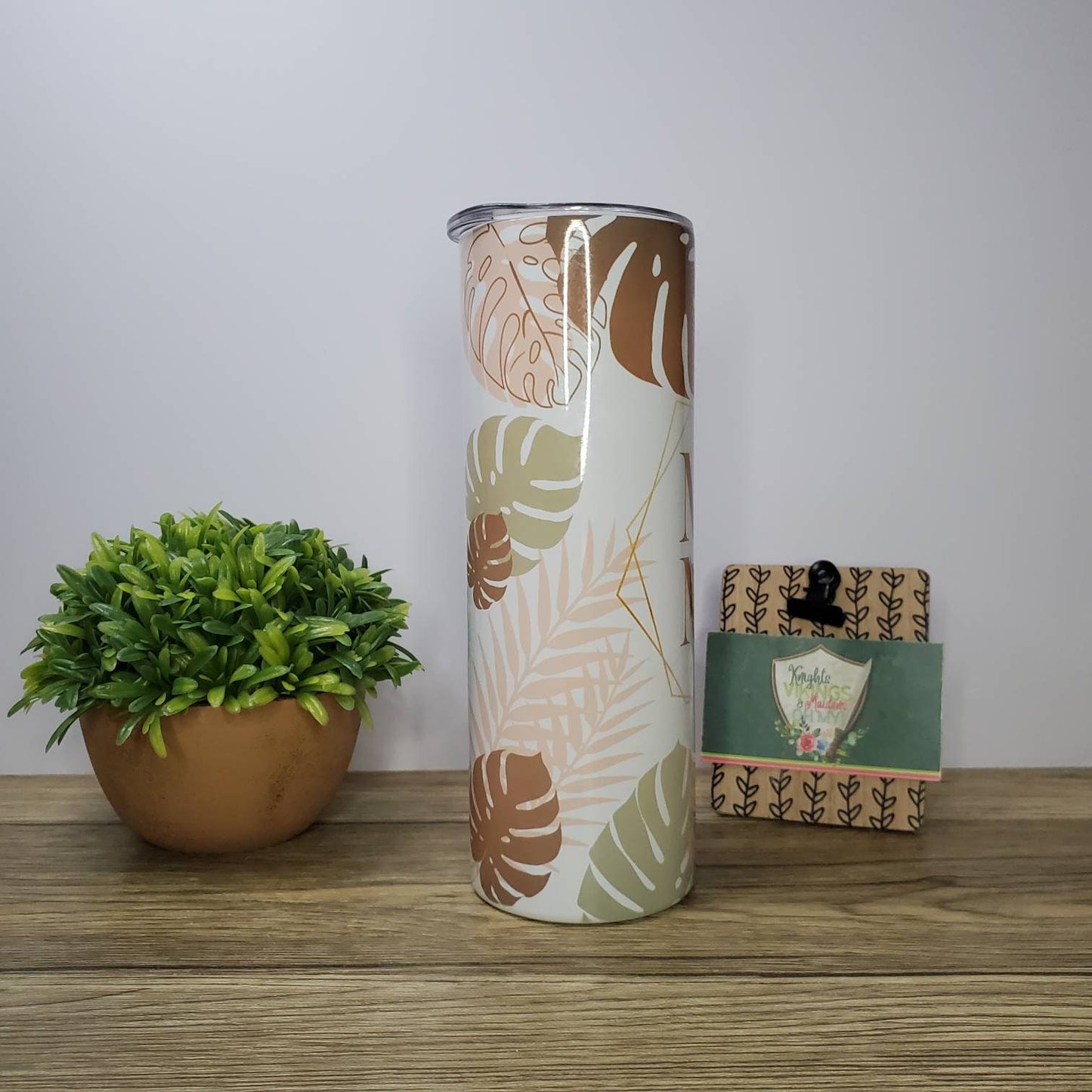 Mama, Mom Monstera, 20oz  Sublimated Steel Tumbler