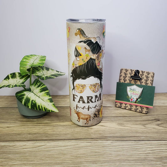 Farm Mama, 20oz Sublimated Steel Tumbler