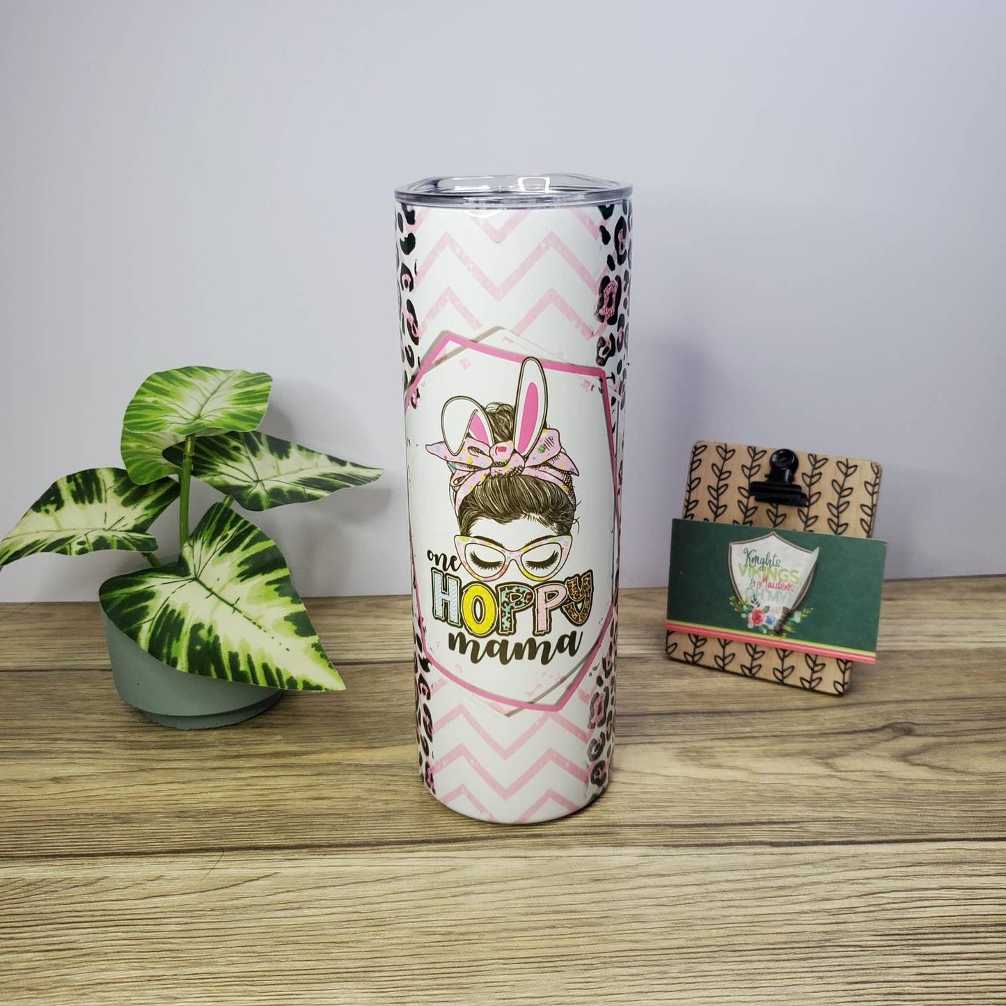 Hoppy Mama, Bunny 20oz Sublimated Steel Tumbler