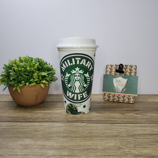 Military Wife Hot Cup, 16oz Starbucks Hot Cup