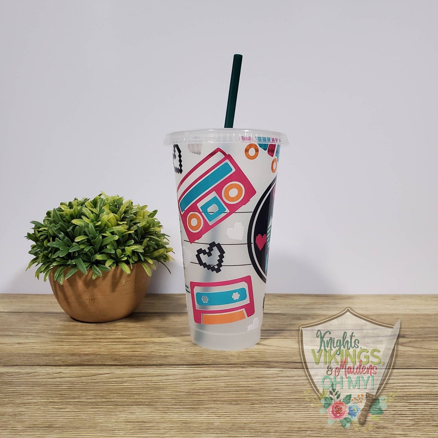 90s Vibes, Starbucks Cold Cup with Straw