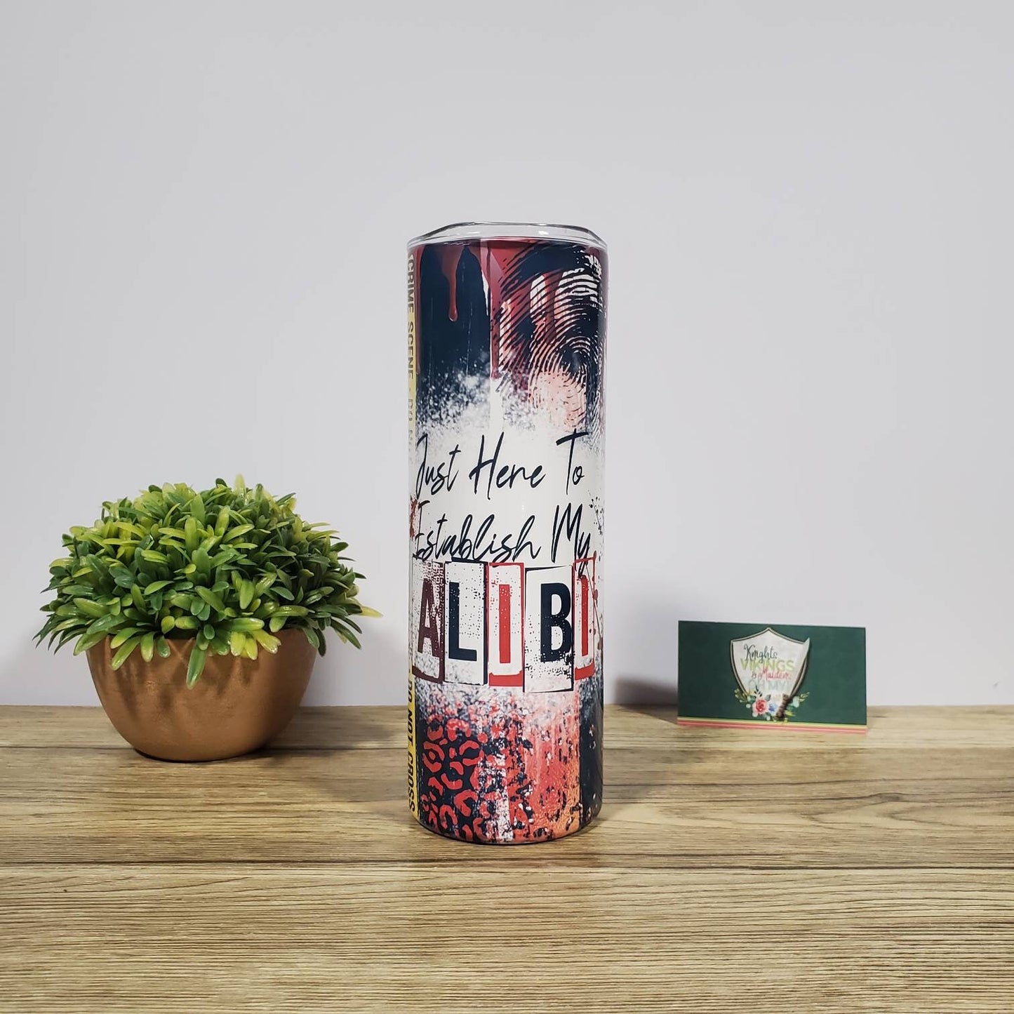 Establish Alibi, 20oz Sublimated Steel Tumbler