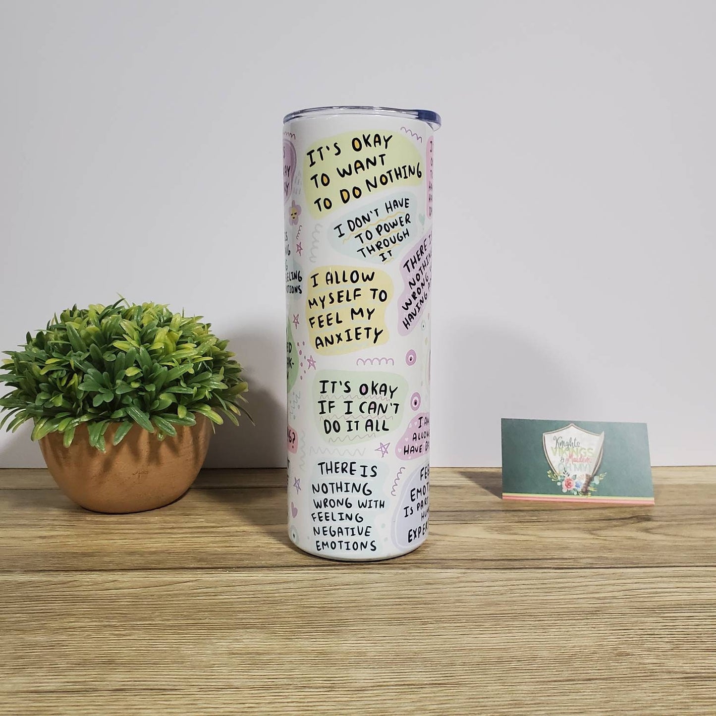 Mental Breakdown, Mental Health Awareness, 20oz Sublimated Steel Tumbler,