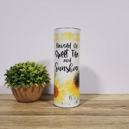 Raised on Sweet Tea, 20oz Sublimated Steel Tumbler