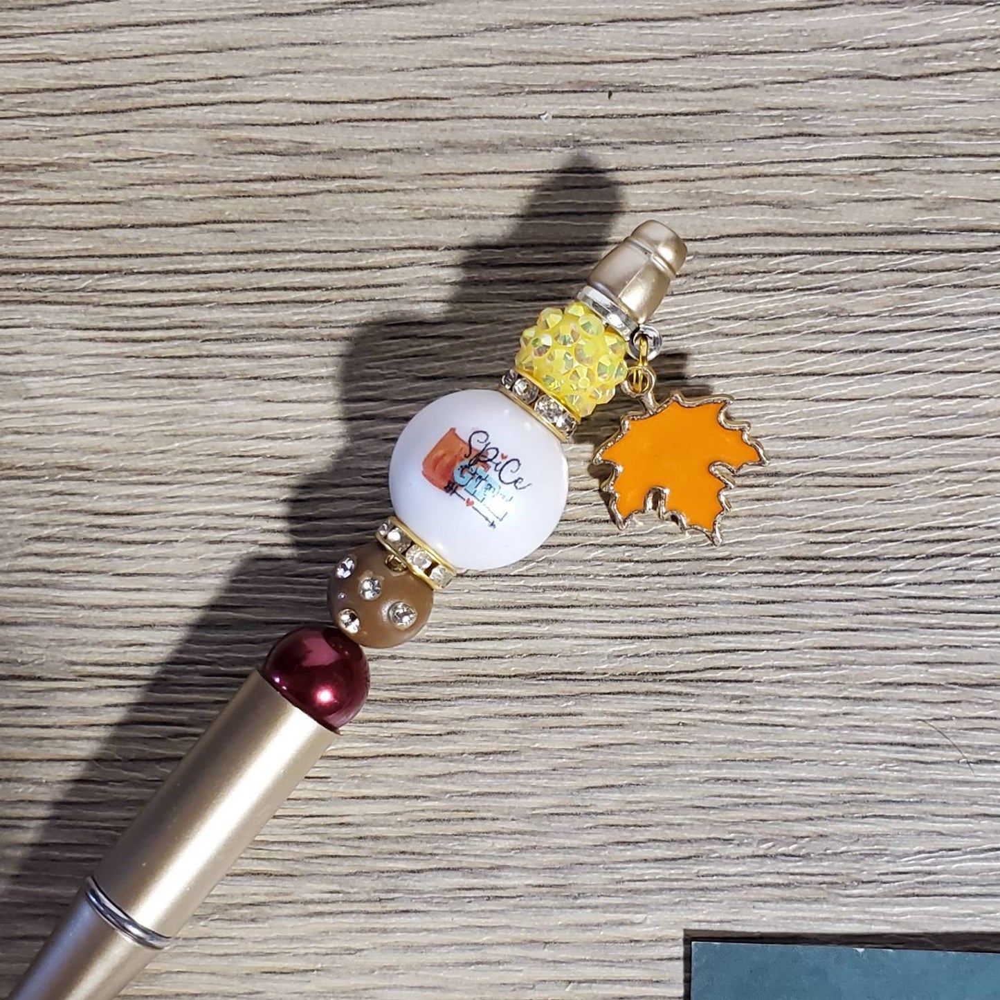 Pumpkin Spice Pens, Spice Girl, Bubblegum Beaded Ballpoint Pen