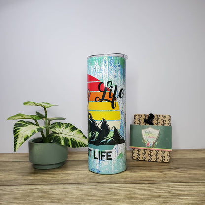 Camping Life, 20oz Sublimated Steel Tumbler