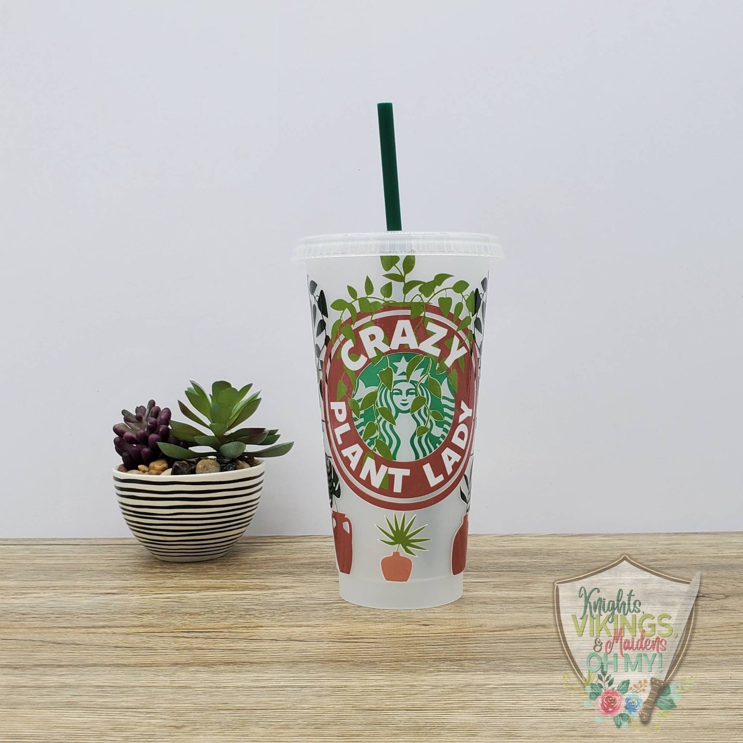 Plant Lady, Starbucks Cold Cup with Straw