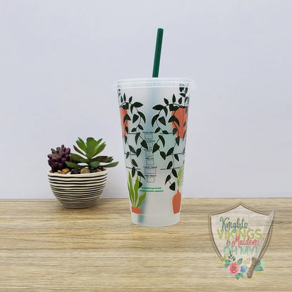 Plant Lady, Starbucks Cold Cup with Straw