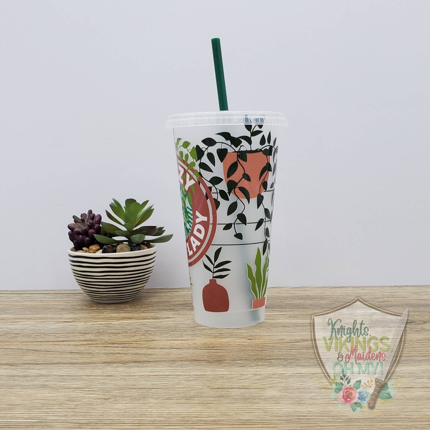 Plant Lady, Starbucks Cold Cup with Straw