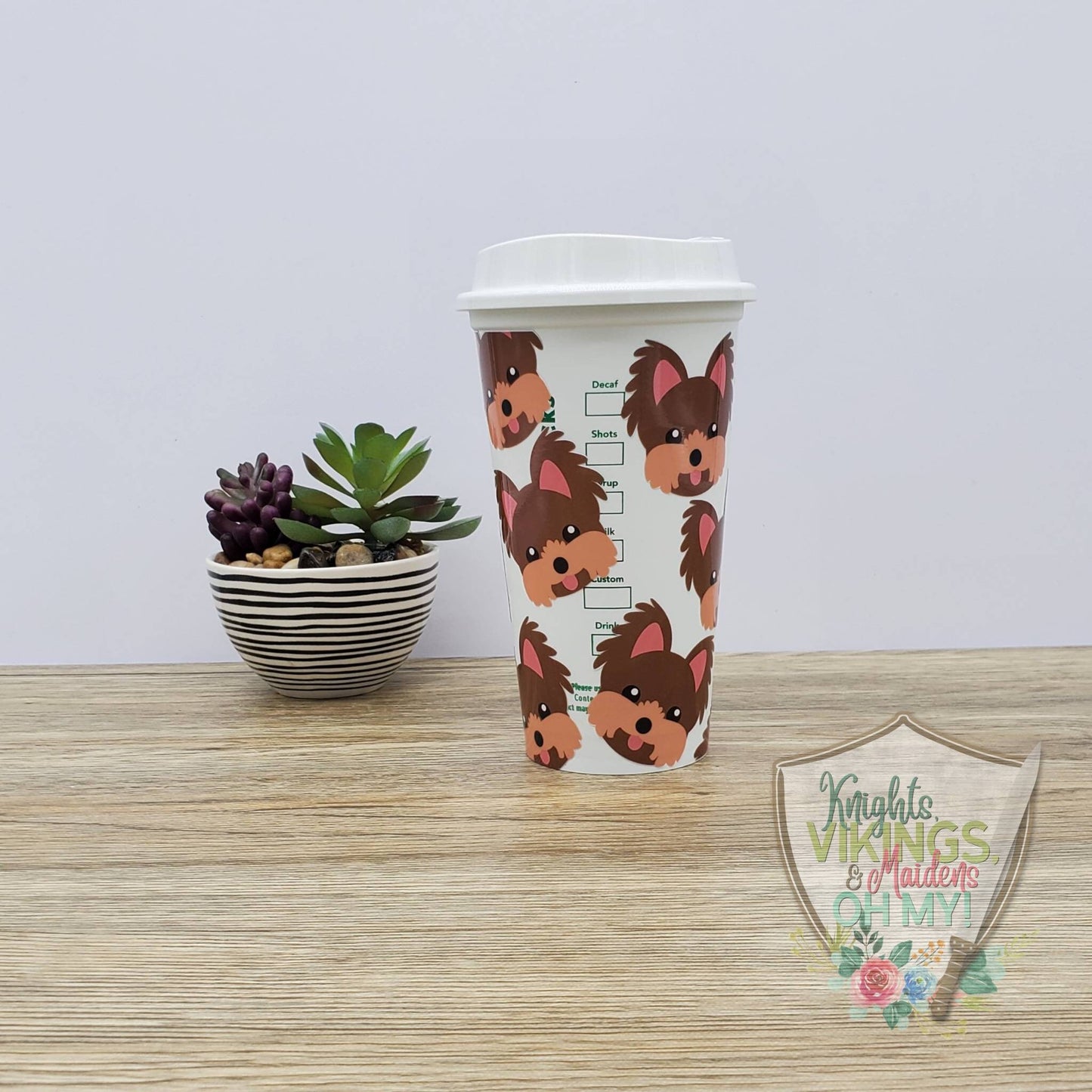 Yorkie Hot Cup, 16oz Starbucks Hot Cup