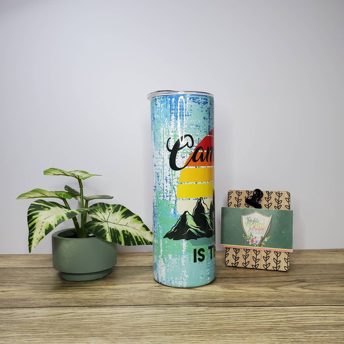 Camping Life, 20oz Sublimated Steel Tumbler