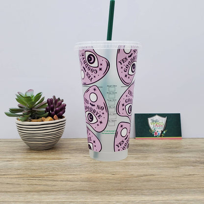 Planchette, Starbucks Cold Cup with Straw