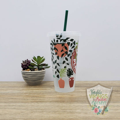 Plant Lady, Starbucks Cold Cup with Straw