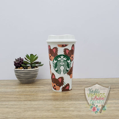 Yorkie Hot Cup, 16oz Starbucks Hot Cup