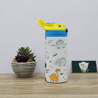 Dinosaur Flip Top, Rawr, 12 Oz Sublimated Tumbler